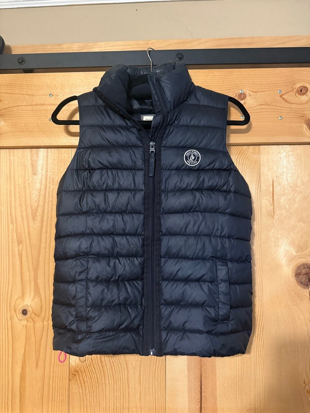 Abercrombie and Fitch Puffer Vest Blue Size M Women’s Full Zip